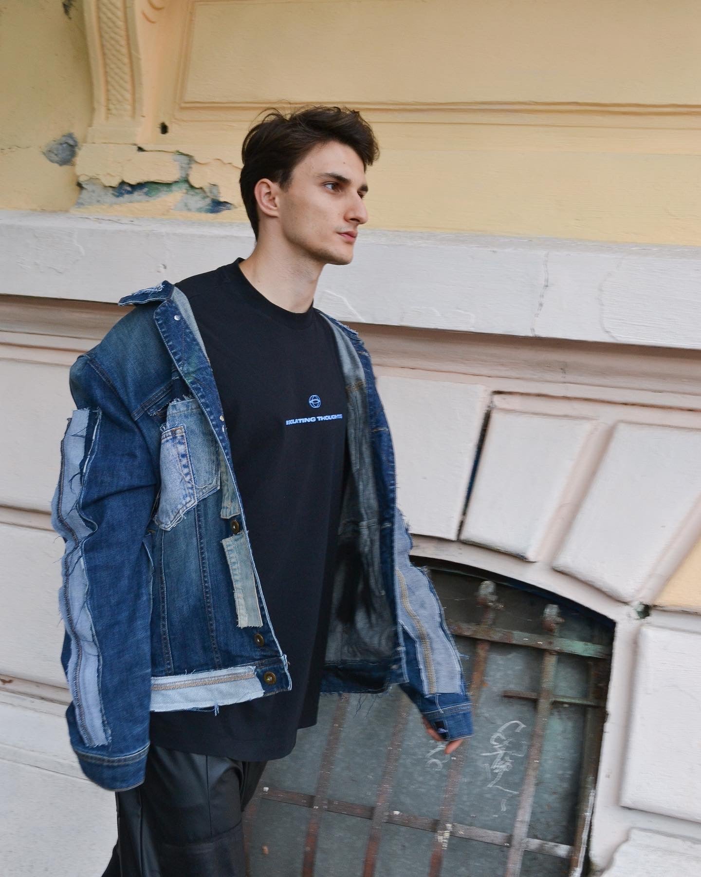 Reconstructed/PatchWork/Oversized jeans jacket