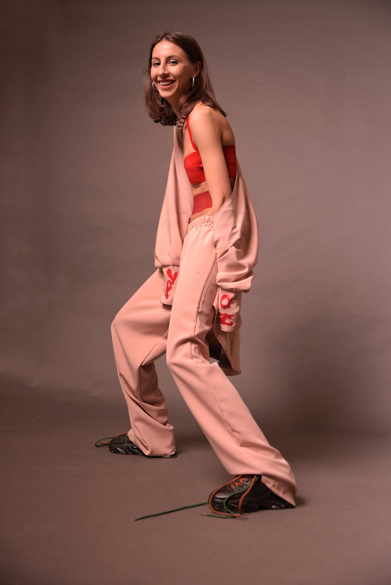 Sand/Pink /ready to wear suit