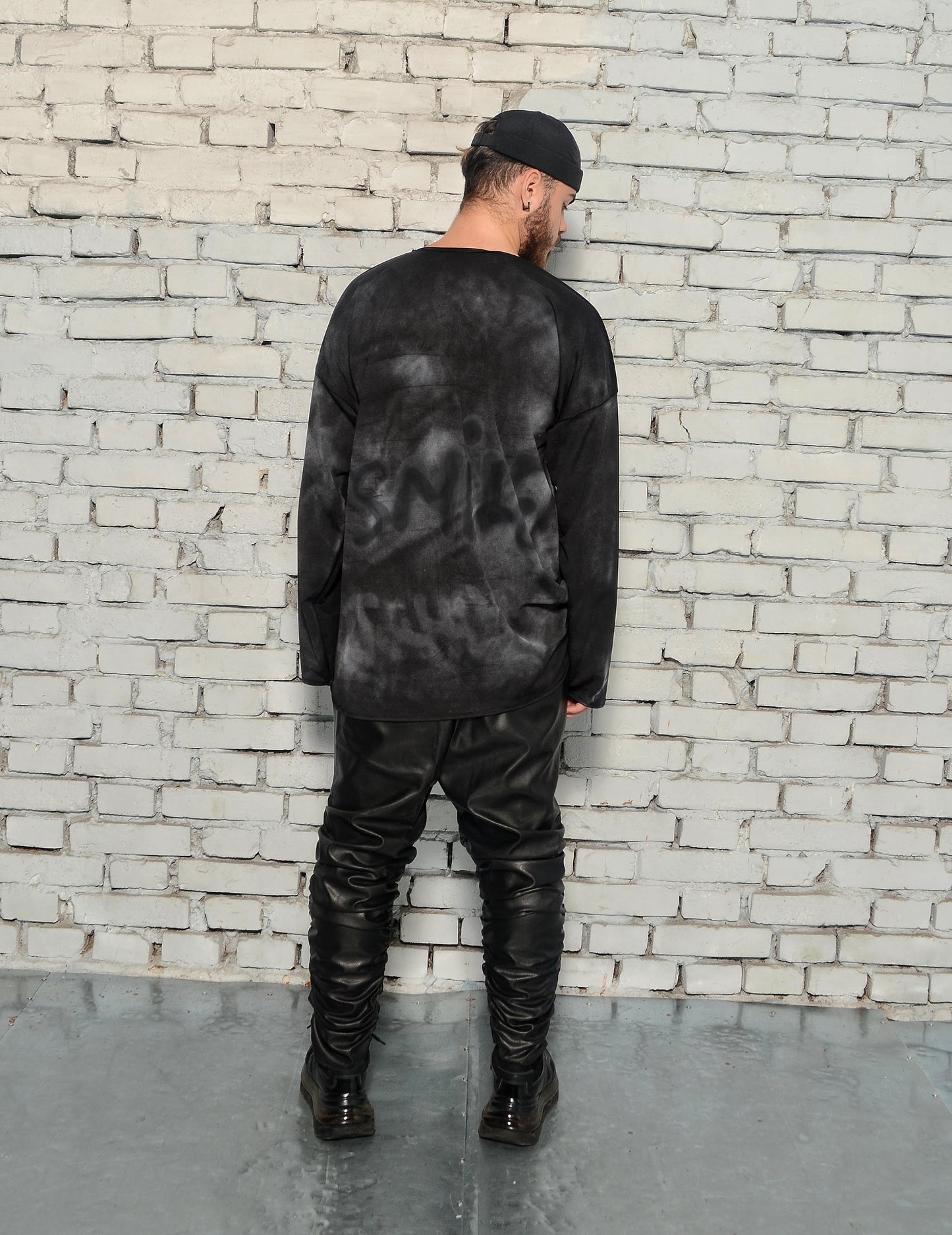 What/Full ready to wear outfit /street /faux leather /cotton