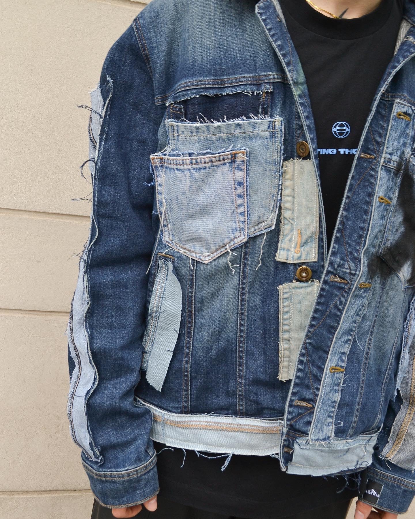 Reconstructed/PatchWork/Oversized jeans jacket